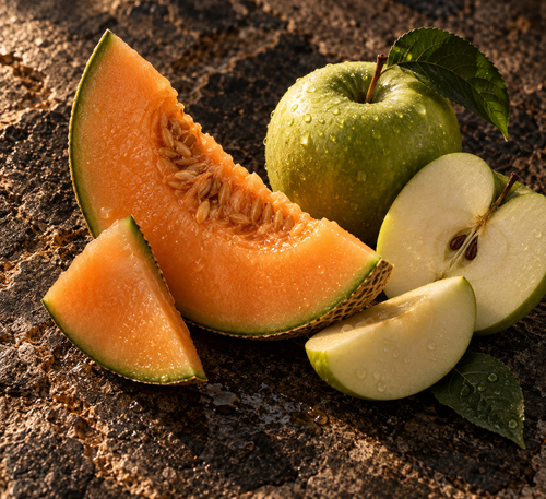 Melone · grüner Apfel